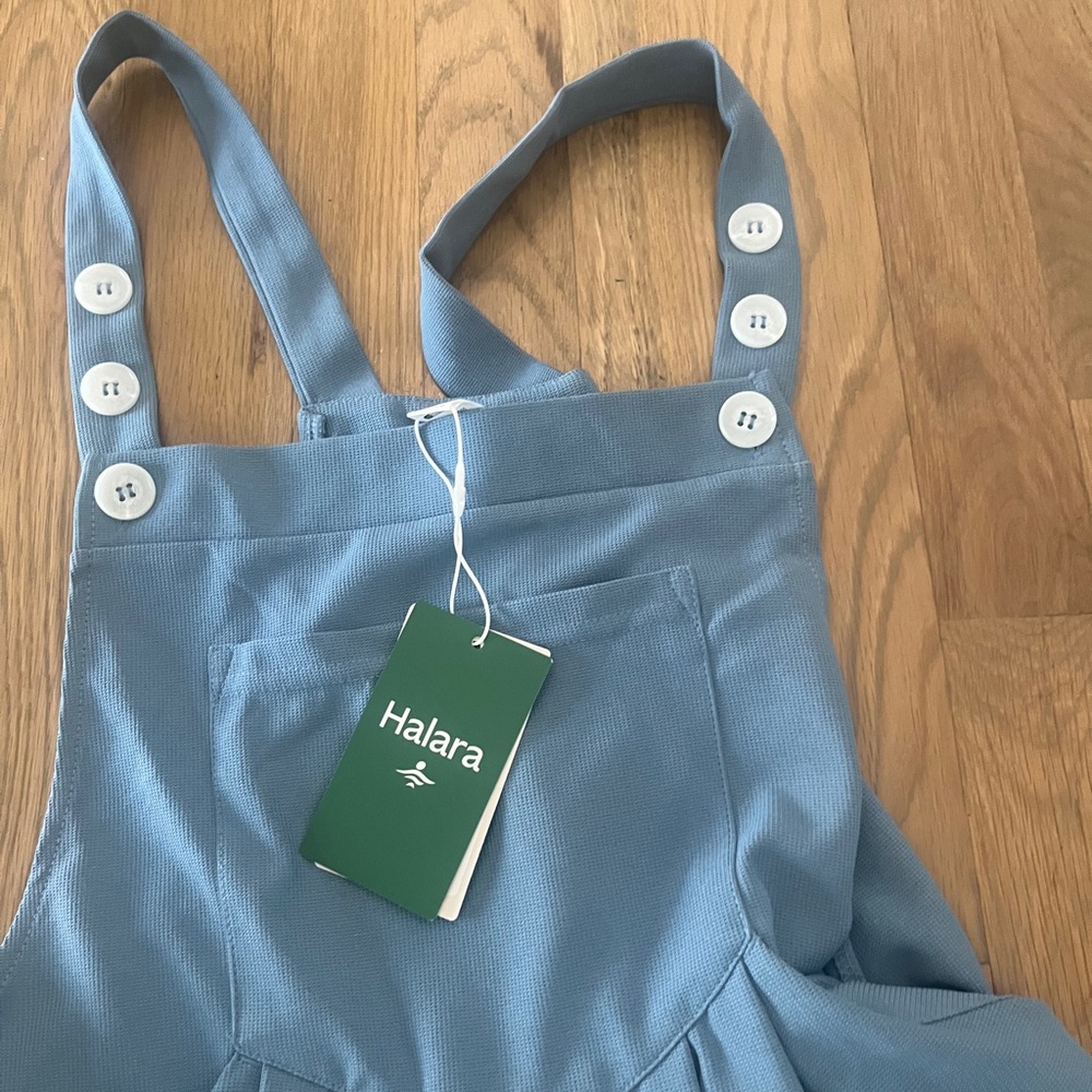 Halara casual waffle overalls NWT - Picture 7 of 9